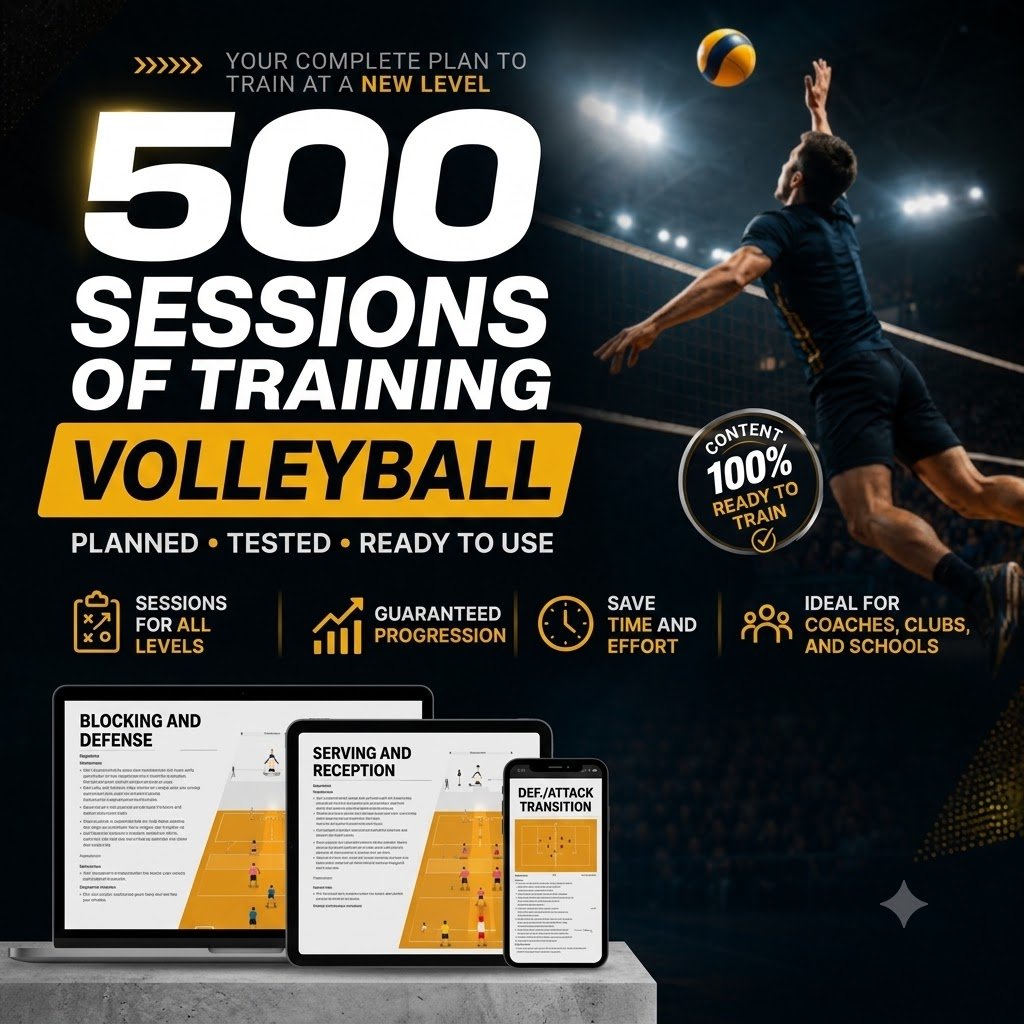 500 Volleyball Training Sessions — product preview